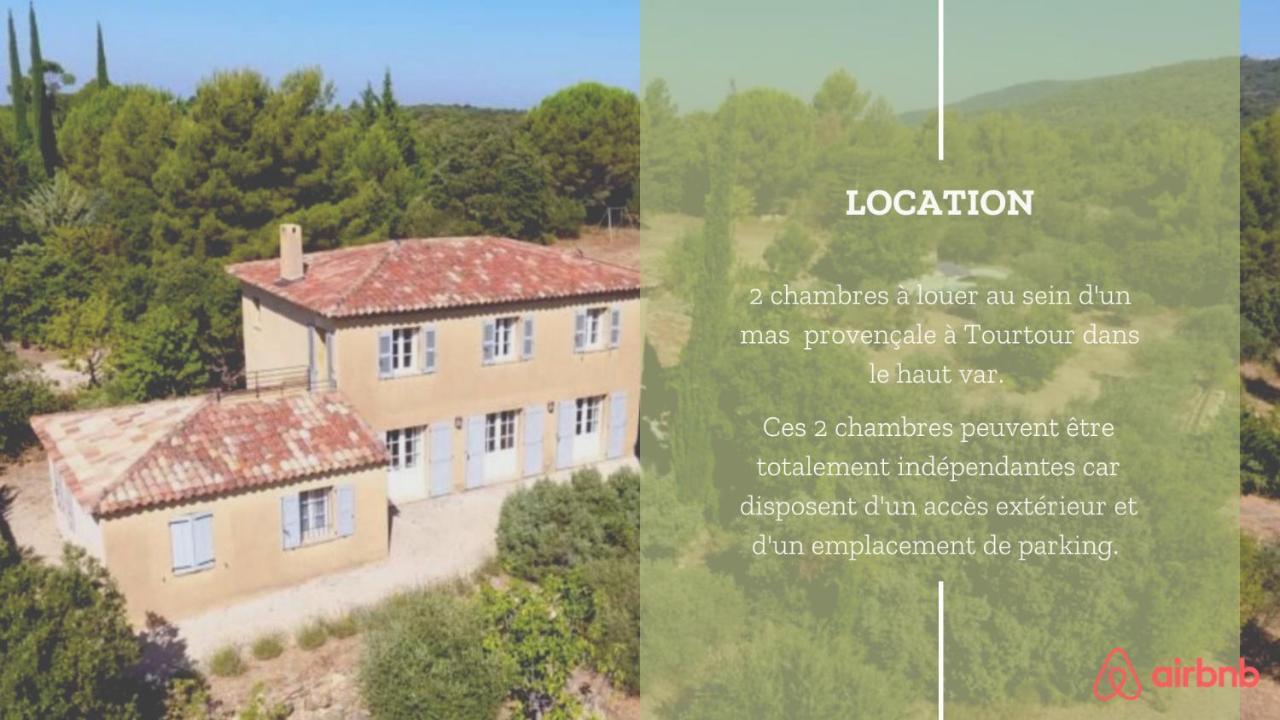 Chambres En Campagne Tourtour Exteriör bild